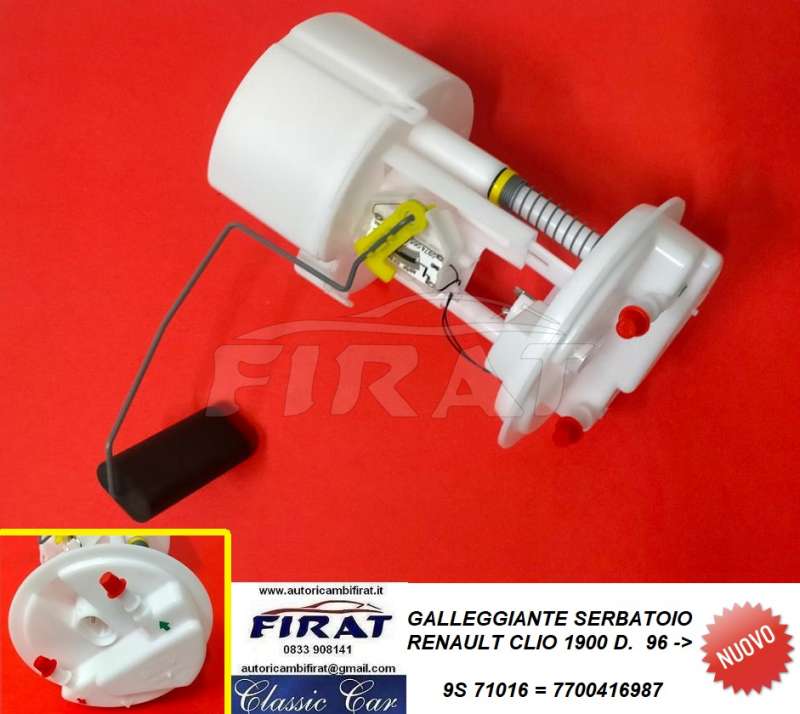 GALLEGGIANTE SERBATOIO RENAULT CLIO 1900 D 96-> (71016)